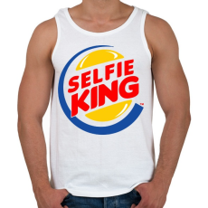 PRINTFASHION Selfie king - Férfi atléta - Fehér