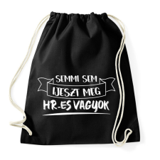 PRINTFASHION Semmi sem ijeszt meg, HR-es vagyok - Sportzsák, Tornazsák - Fekete tornazsák