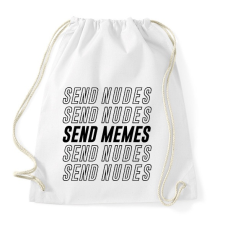 PRINTFASHION Send Memes - Sportzsák, Tornazsák - Fehér tornazsák