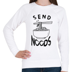 PRINTFASHION Send noods - Női pulóver - Fehér