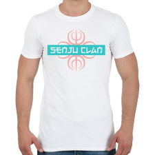 PRINTFASHION Senju klan - Férfi póló - Fehér férfi póló