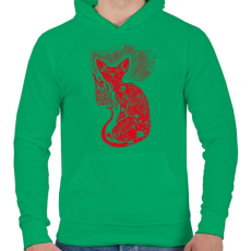 PRINTFASHION Senki nem tökéletes  - Férfi kapucnis pulóver - Zöld