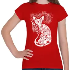 PRINTFASHION Senki nem tökéletes - Női póló - Piros