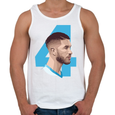 PRINTFASHION Sergio Ramos - Férfi atléta - Fehér
