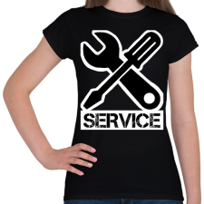 PRINTFASHION Service - Női póló - Fekete női póló