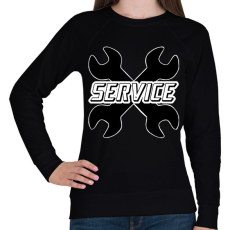 PRINTFASHION Service - Női pulóver - Fekete