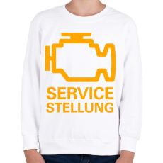 PRINTFASHION Service Stellung - Gyerek pulóver - Fehér