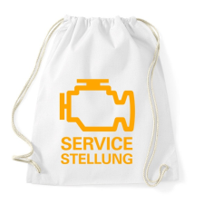 PRINTFASHION Service Stellung - Sportzsák, Tornazsák - Fehér tornazsák