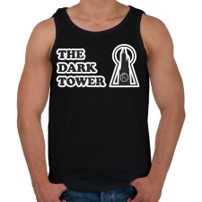 PRINTFASHION setét torony 1 - Férfi atléta - Fekete atléta, trikó