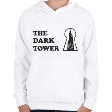 PRINTFASHION setét torony 2 - Gyerek kapucnis pulóver - Fehér