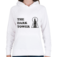 PRINTFASHION setét torony 2 - Női kapucnis pulóver - Fehér női pulóver, kardigán