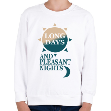 PRINTFASHION Setét torony  - Gyerek pulóver - Fehér