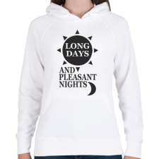 PRINTFASHION Setét torony  - Női kapucnis pulóver - Fehér női pulóver, kardigán