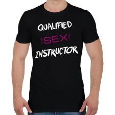 PRINTFASHION SEX INSTRUCTOR - Férfi póló - Fekete férfi póló