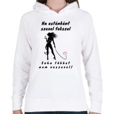 PRINTFASHION sexel fekszel - Női kapucnis pulóver - Fehér