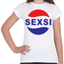 PRINTFASHION Sexsi - Női póló - Fehér női póló