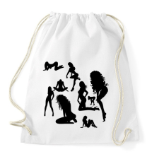 PRINTFASHION sexy woman.7 - Sportzsák, Tornazsák - Fehér tornazsák