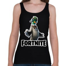 PRINTFASHION Sgt. Drake - fortnite - Női atléta - Fekete