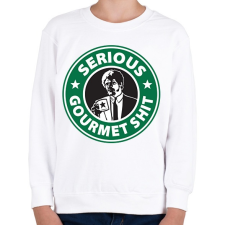 PRINTFASHION Sh*tbucks - Gyerek pulóver - Fehér gyerek pulóver, kardigán