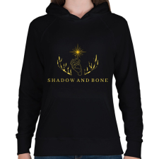 PRINTFASHION Shadow and Bone - Női kapucnis pulóver - Fekete női pulóver, kardigán