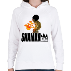 PRINTFASHION Shaman King - Női kapucnis pulóver - Fehér