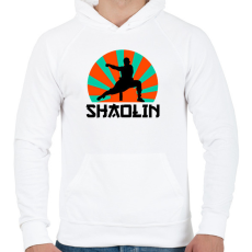 PRINTFASHION SHAOLIN - Férfi kapucnis pulóver - Fehér