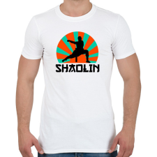 PRINTFASHION SHAOLIN - Férfi póló - Fehér férfi póló