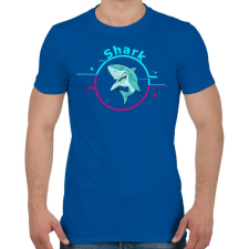 PRINTFASHION shark - Férfi póló - Királykék férfi póló