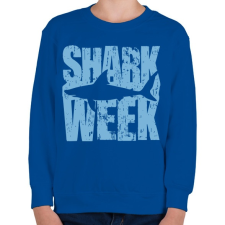 PRINTFASHION Shark Week - Gyerek pulóver - Királykék gyerek pulóver, kardigán