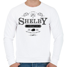PRINTFASHION Shelby C. ltd - Férfi pulóver - Fehér férfi pulóver, kardigán