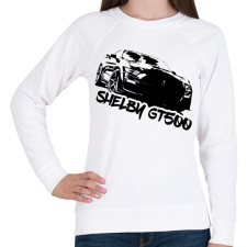 PRINTFASHION Shelby Gt 500 - Női pulóver - Fehér női pulóver, kardigán