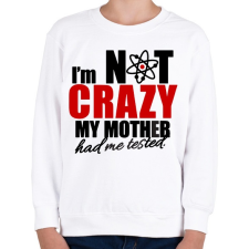 PRINTFASHION Sheldon Crazy - Gyerek pulóver - Fehér gyerek pulóver, kardigán