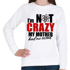 PRINTFASHION Sheldon Crazy - Női pulóver - Fehér