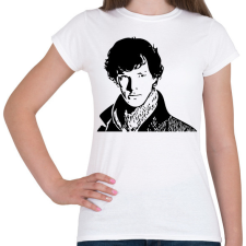 PRINTFASHION Sherlock Holmes - Női póló - Fehér női póló