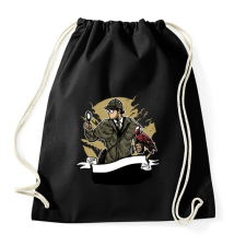 PRINTFASHION Sherlock Holmes - Sportzsák, Tornazsák - Fekete tornazsák