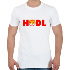 PRINTFASHION Shiba hodl - Férfi póló - Fehér férfi póló