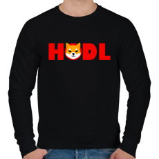 PRINTFASHION Shiba hodl - Férfi pulóver - Fekete