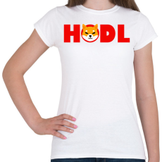 PRINTFASHION Shiba hodl - Női póló - Fehér