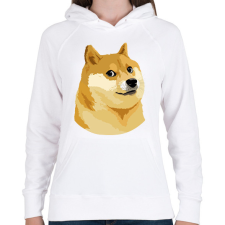 PRINTFASHION Shiba Inu kutyás mém - Női kapucnis pulóver - Fehér női pulóver, kardigán