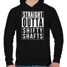 PRINTFASHION SHIFTY SHAFTS - Férfi kapucnis pulóver - Fekete