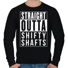 PRINTFASHION SHIFTY SHAFTS - Férfi pulóver - Fekete