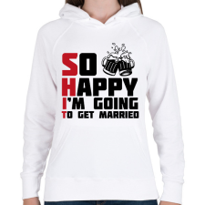 PRINTFASHION Shit - legénybúcsú - Női kapucnis pulóver - Fehér női pulóver, kardigán