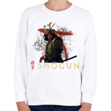 PRINTFASHION Shogun - Gyerek pulóver - Fehér gyerek pulóver, kardigán