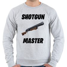 PRINTFASHION Shotgun Master - Fortnite (Fekete) - Férfi pulóver - Sport szürke férfi pulóver, kardigán