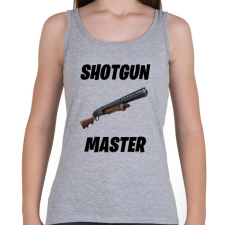 PRINTFASHION Shotgun Master - Fortnite (Fekete) - Női atléta - Sport szürke női trikó