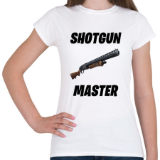 PRINTFASHION Shotgun Master - Fortnite (Fekete) - Női póló - Fehér női póló