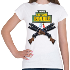 PRINTFASHION Shotguns Fortnite  - Női póló - Fehér női póló
