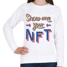 PRINTFASHION Show me your NFT - Női pulóver - Fehér