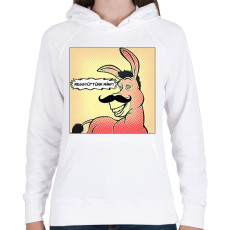 PRINTFASHION Shrek - szamár - Női kapucnis pulóver - Fehér