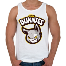 PRINTFASHION Sick Bunnies - Férfi atléta - Fehér atléta, trikó